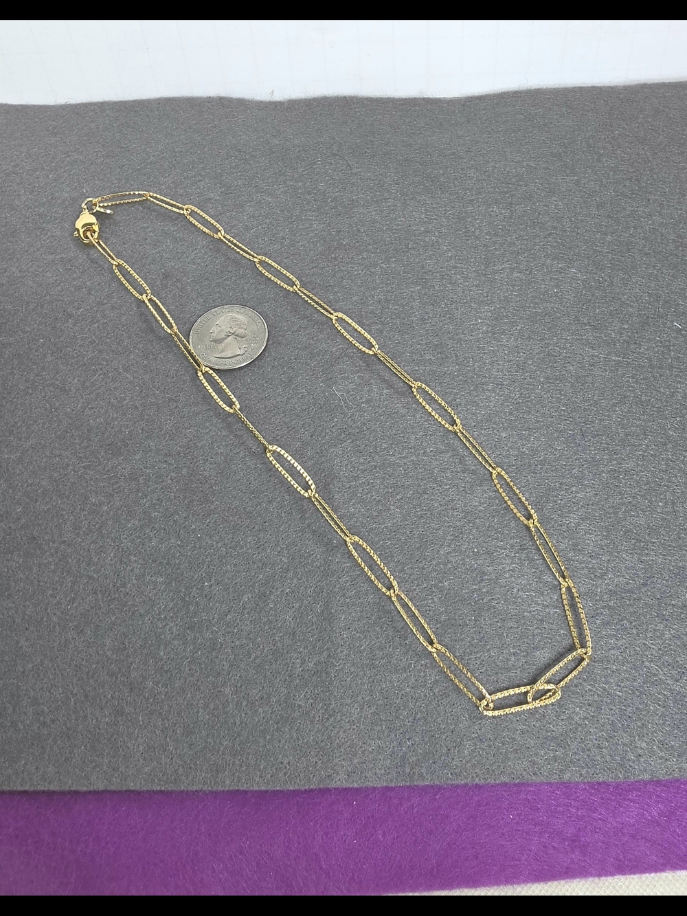 BPD Paperclip Link Necklace - Elegant Women Jewelry - Picture 5 of 5